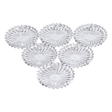 Набор из 6 блюд для подачи по 12 см стеклянные прозрачные круглые HP-YH-31