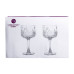 Бокалы для вина на высокой ножке набор 6 шт винный бокал стеклянный прозрачный 400 мл HP-YH-44