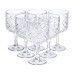 Бокалы для вина на высокой ножке набор 6 шт винный бокал стеклянный прозрачный 400 мл HP-YH-44
