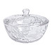 Салатница стеклянная с крышкой 24 см под хрусталь HP-YH-62