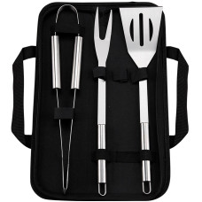 Набір аксесуарів для барбекю, мангала, гриля 3 предмети 40х10х5 см мангальне приладдя HP-20-71 (LG-HP-20-71)