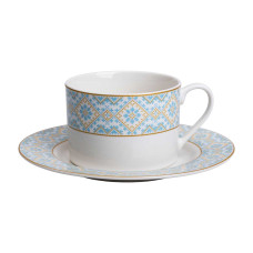 Чашка порцелянова з орнаментом 250 мл, біла HP-7-741 (LG-2394098803) Чашка порцелянова з орнаментом 250 мл, біла HP-7-741 (LG-2394098803)