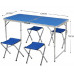 Стол для пикника раскладной Folding Table с стульями Синий