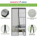 Дверная антимоскитная сетка Magnetic Mesh на магнитах Черная