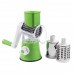 Овощерезка ручная для дома механическая кухонная для овощей Tabletop Drum Grater Kitchen Master Зеленая
