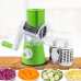 Овощерезка ручная для дома механическая кухонная для овощей Tabletop Drum Grater Kitchen Master Зеленая