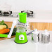 Овощерезка ручная для дома механическая кухонная для овощей Tabletop Drum Grater Kitchen Master Зеленая