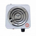 Плита Crownberg CB-3740 1000W настольная электрическая однокомфорочная спиральная Белая