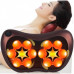 Массажная Подушка MASSAGE PILLOW QY-8028-2 (по 2 роликов) с подогревом для шеи и спины, универсальная, Коричневая