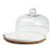 порцелянова тортівниця зі скляною кришкою на бамбуковій підставці HP1203 (LG-HP1203) порцелянова тортівниця зі скляною кришкою на бамбуковій підставці HP1203 (LG-HP1203)