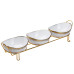 Набір менажниць порцелянових на підставці 3 штуки HP1007 (LG-HP1007)