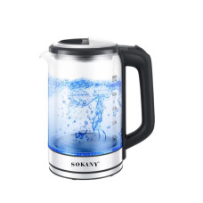 Чайник електричний Sokany SK-09013 2.5 літра прозорий (LG-SK-09013) Чайник електричний Sokany SK-09013 2.5 літра прозорий (LG-SK-09013)