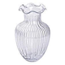 Скляна ваза, декоративна фігурка 24,5 см, прозора HP-1701 (LG-2350684485)
