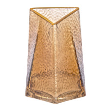 Декоративна трикутна скляна ваза із золотим обідком, 13 x 11,5 x 15,5 см HP-1710-1 (LG-2350684494) Декоративна трикутна скляна ваза із золотим обідком, 13 x 11,5 x 15,5 см HP-1710-1 (LG-2350684494)