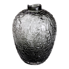 Ваза для квітів зі скла, декоративна кругла, 30 см, сіра HP-1731 (LG-2350684514) Ваза для квітів зі скла, декоративна кругла, 30 см, сіра HP-1731 (LG-2350684514)