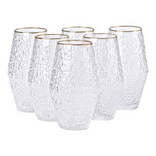 Набір з 6 склянок, 600 мл, для лимонаду, води, соку та коктейлів HP-16-2 (LG-2350684516) Набір з 6 склянок, 600 мл, для лимонаду, води, соку та коктейлів HP-16-2 (LG-2350684516)