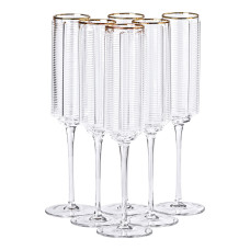 Келихи для шампанського, 300 мл, набір із 6 штук HP-16-14 (LG-2350684528) Келихи для шампанського, 300 мл, набір із 6 штук HP-16-14 (LG-2350684528)