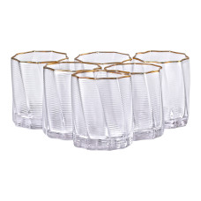 Набір із шести склянок об'ємом 300 мл для лимонаду, соку та коктейлів HP-16-16 (LG-2350684530) Набір із шести склянок об'ємом 300 мл для лимонаду, соку та коктейлів HP-16-16 (LG-2350684530)