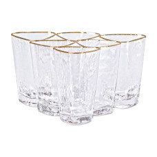 Набір з 6 склянок, 450 мл, для лимонаду, води, соку та коктейлів HP-16-25 (LG-2350684539) Набір з 6 склянок, 450 мл, для лимонаду, води, соку та коктейлів HP-16-25 (LG-2350684539)