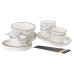 порцелянаовий білий столовий сервіз із 22 предметів на 6 осіб HP-15-1 (LG-2350684541)