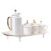 Чайний набір на 6 персон, із заварювальним чайником, білий HP-15-2 (LG-2350684542) Чайний набір на 6 персон, із заварювальним чайником, білий HP-15-2 (LG-2350684542)