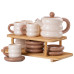 Чайний сервіз на 6 персон з 2-ярусною бамбуковою підставкою HP-15-20 (LG-2350684558)