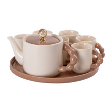 Чайний набір на 6 персон із порцелянаовою підставкою HP-15-24 (LG-2350684562) Чайний набір на 6 персон із порцелянаовою підставкою HP-15-24 (LG-2350684562)