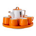 Чайний сервіз на 6 персон із порцелянаовою підставкою Orange HP-15-27 (LG-2350684565)