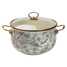 Емальована каструля об'ємом 6,5 л для газових, електричних та індукційних плит HP-2-107 (LG-2350684573)