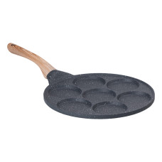 Сковорода з антипригарним покриттям 26 см для млинців, яєць та оладок, 7-секційна кругла сіра HP-39-582-C (LG-2350684616) Сковорода з антипригарним покриттям 26 см для млинців, яєць та оладок, 7-секційна кругла сіра HP-39-582-C (LG-2350684616)