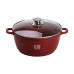 Набір із трьох алюмінієвих каструль із товстим дном та кришками з антипригарним покриттям MGC HP-4-408 (LG-2358506248)