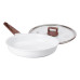 Алюмінієва сковорода 2,7 л з керамічним покриттям антипригарним Ø 28 см біла MGC HP-4-467 (LG-2358506251)