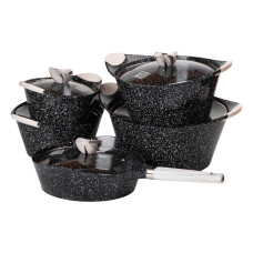 Набір посуду з 5 предметів, алюміній, товсте дно MGC HP-4-409 (LG-2358506254)