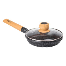 Алюмінієва сковорода Marble з антипригарним покриттям 1 літр Ø 20 см Black MGC HP-4-421B (LG-2358506299)