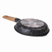 Мармурова алюмінієва сковорода з антипригарним покриттям Ø 22 см чорна MGC HP-4-422B (LG-2358506302)