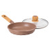 Алюмінієва сковорода 1,8 л мармурова з антипригарним покриттям Ø 24 см кавова MGC HP-4-423CO (LG-2358506306) Алюмінієва сковорода 1,8 л мармурова з антипригарним покриттям Ø 24 см кавова MGC HP-4-423CO (LG-2358506306)