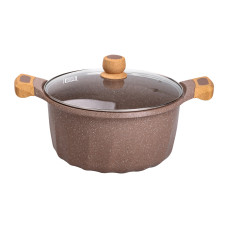 Велика алюмінієва каструля об'ємом 11 літрів з антипригарним покриттям Ø32 см HP-4-435CO (LG-2358506347)