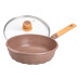 Алюмінієвий сотейник 4,3 л мармуровий з антипригарним покриттям Ø 28 см бежевий MGC HP-4-437CO (LG-2358506353)