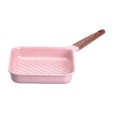Сковорода-гриль алюмінієва, квадратна, 2,5 л, з антипригарним покриттям, 24 см MGC Pink HP-4-438P (LG-2358506354)