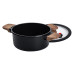 Алюмінієва каструля з керамічним покриттям антипригарним 2.5 л Ø 20 см чорний MGC HP-4-452B (LG-2358506367)