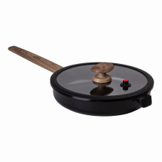 Алюмінієва сковорода 2,7 л з керамічним покриттям антипригарним Ø 26 см чорна MGC HP-4-458B (LG-2358506379)