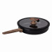 Алюмінієва сковорода 2,7 л з керамічним покриттям антипригарним Ø 26 см чорна MGC HP-4-458B (LG-2358506379)