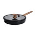 Алюмінієва сковорода з керамічним покриттям антипригарним 3,2 л Ø 28 см чорна MGC HP-4-459B (LG-2358506381)