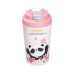 Термочашка Panda з порцелянаовою колбою 380 мл Рожева HP-14-12P (LG-2394098847)