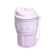 Термочашка Chiobbe з трубочкою та ремінцем 450 мл бузкова HP-14-18V (LG-2394098862) Термочашка Chiobbe з трубочкою та ремінцем 450 мл бузкова HP-14-18V (LG-2394098862)
