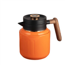 Чайник термос з індикатором температури та заварником 1 л помаранчевий (LG-2394098926) Чайник термос з індикатором температури та заварником 1 л помаранчевий (LG-2394098926)