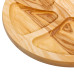 Менажниця дерев'яна 30 см кругла на 6 секцій, ясен (LG-T30W300)