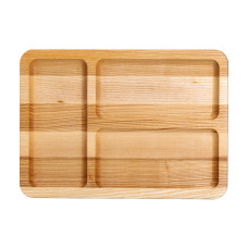 Дошка для подачі дерев'яна 35×25 см прямокутна на 3 секції (LG-T32W250)