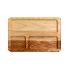 Дошка для подачі дерев'яна 30×20 см прямокутна на 3 секції (LG-T47W200)