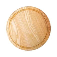 Обробна дерев'яна дошка кругла 30 см для подачі нарізки ясен (LG-C11W300)